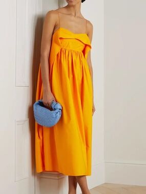 Cecilie Bahnsen tangerine cotton susa dress 4 S